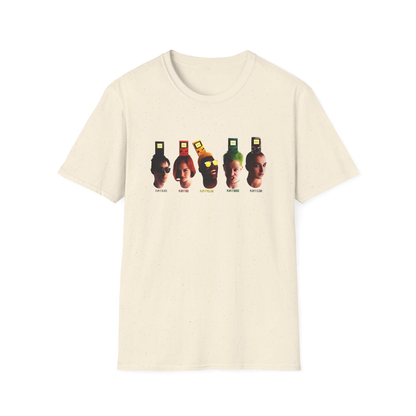 gameboy play it loud series advertisement tshirt