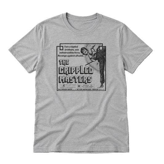 1979 hong kong martial arts film the crippled masters newspaper advertisement tshirt