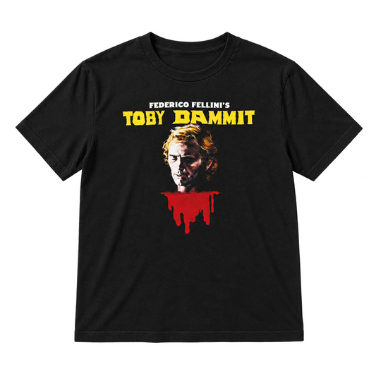 1968 toby dammit film poster tshirt