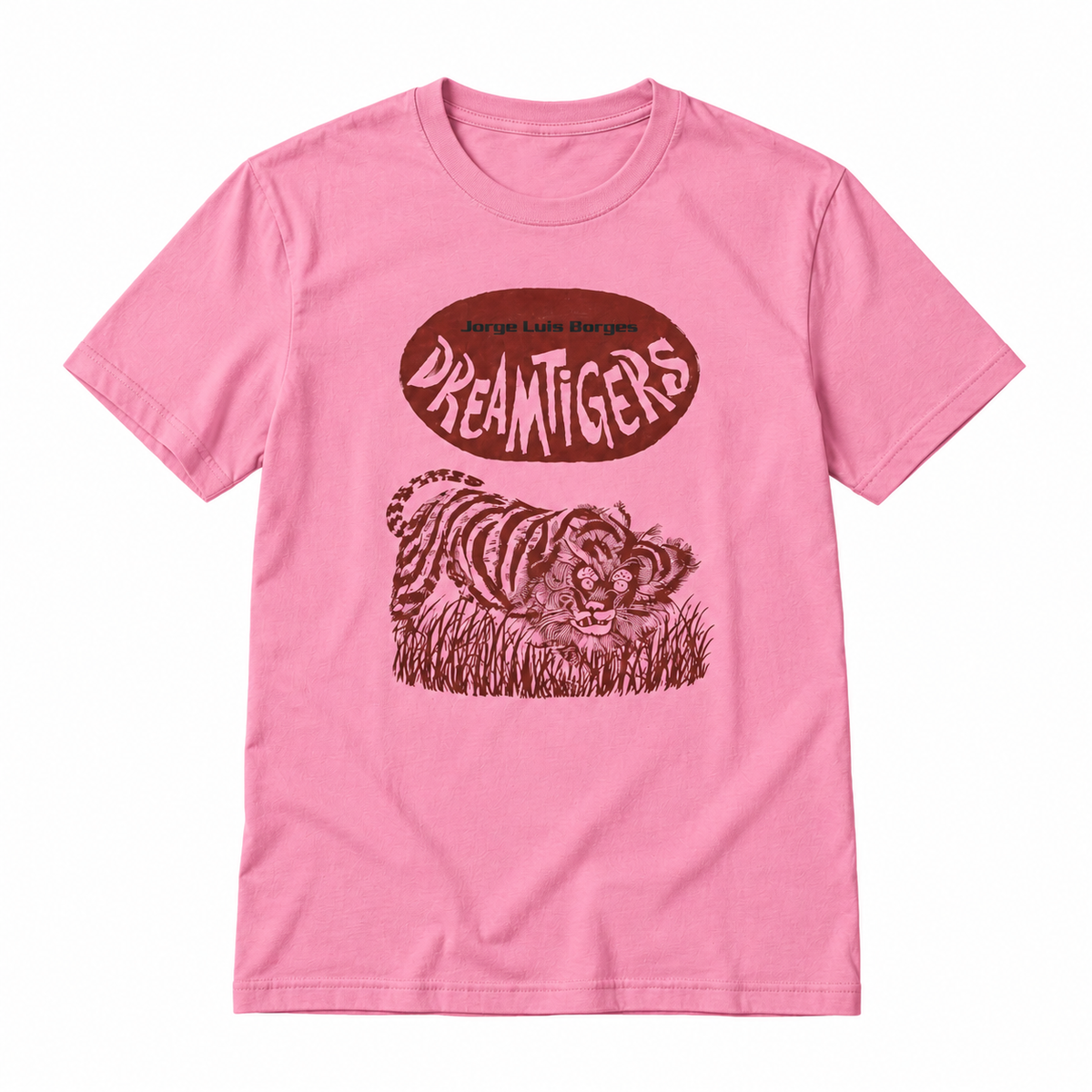 jorge luis borges 1960s dreamtigers book cover tshirt
