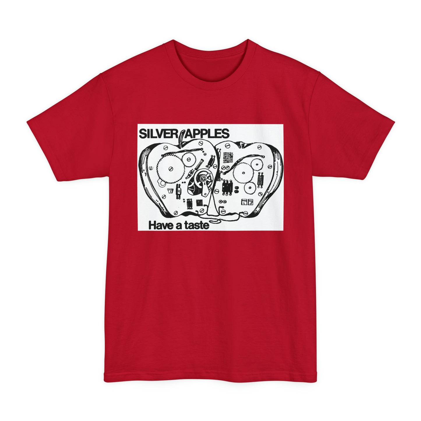 oversized silver apples 1968 have a taste unisex tall beefy tshirt