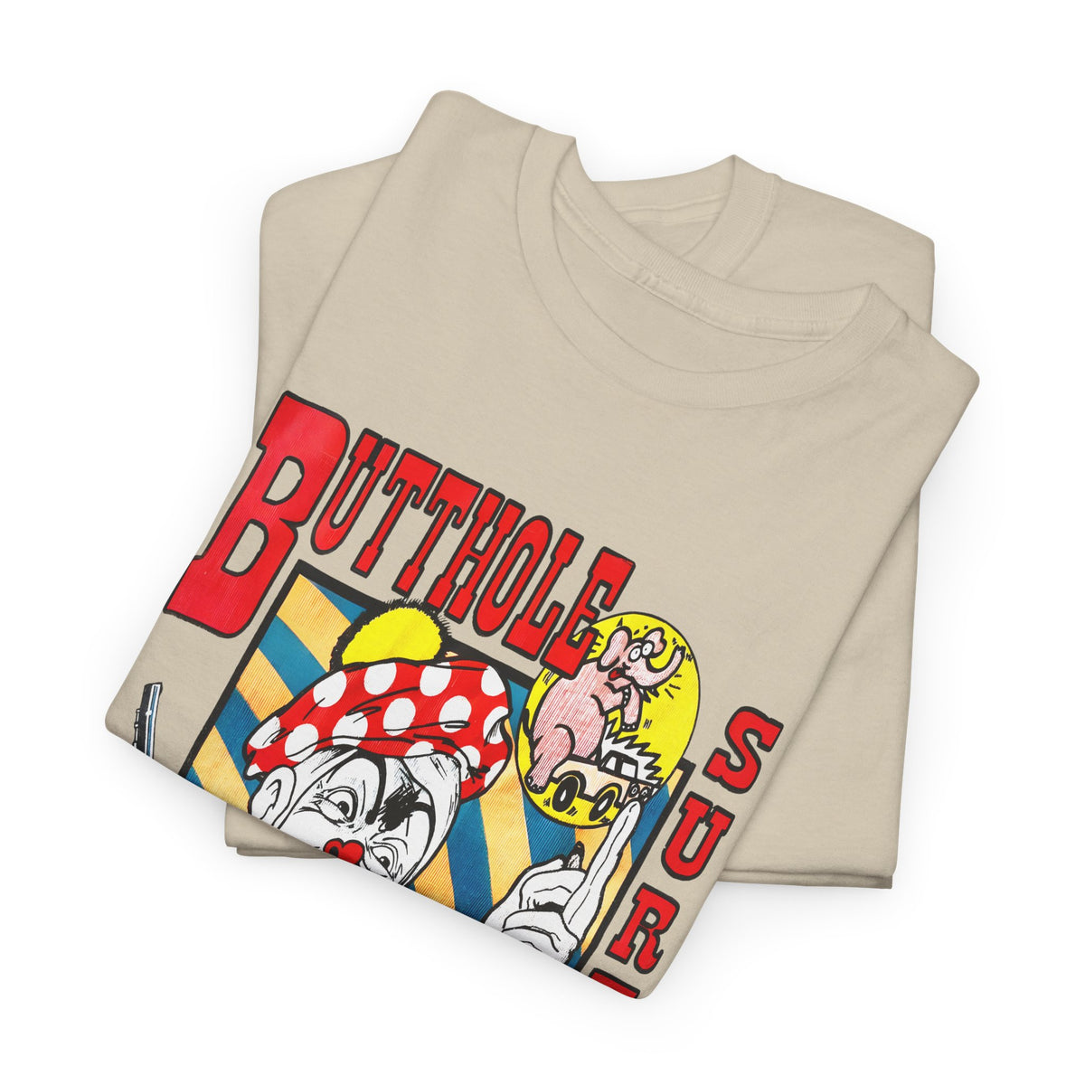 vintage butthole surfers kozik art stretched reproduction tshirt
