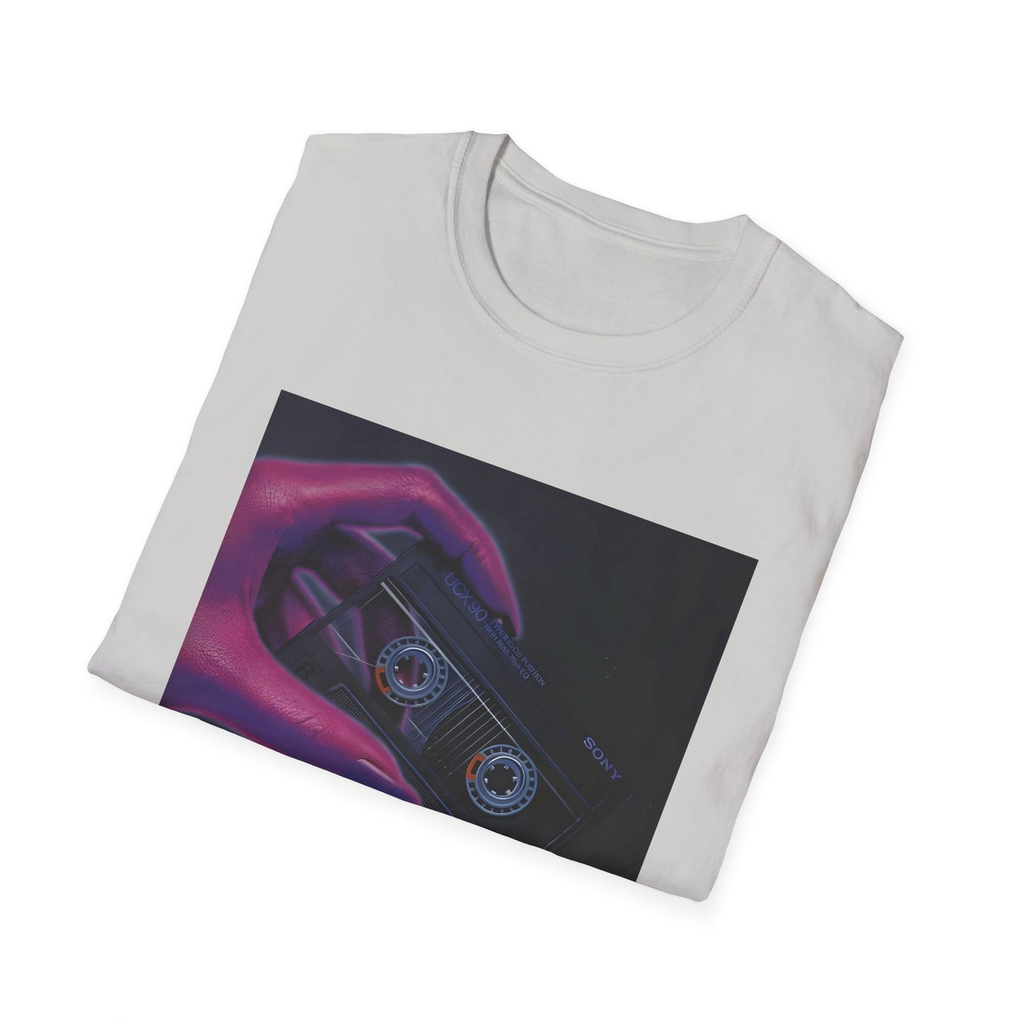 1980s ucx-90 audiocassette print advertisement tshirt
