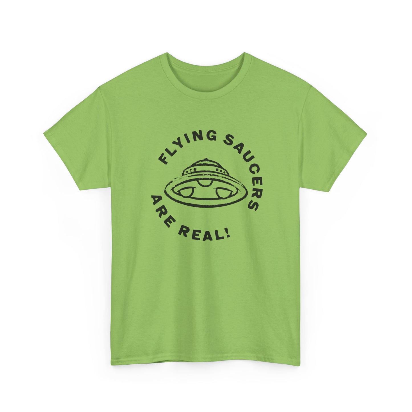 flying saucers are real! vintage style image tshirt