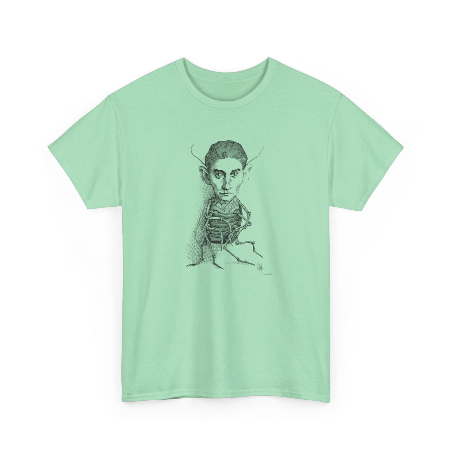 1970s drawing of franz kafka by rogelio naranjo tshirt