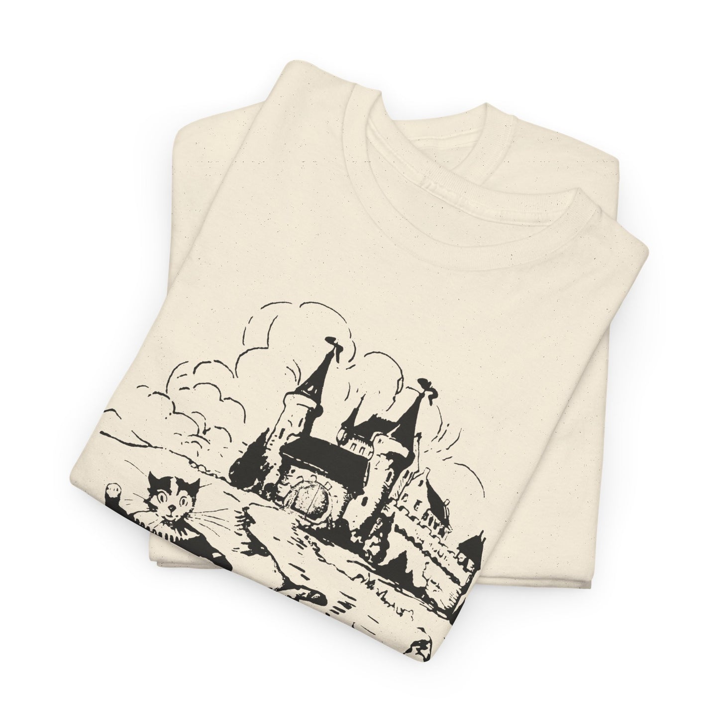 puss in boots vintage illustration tshirt