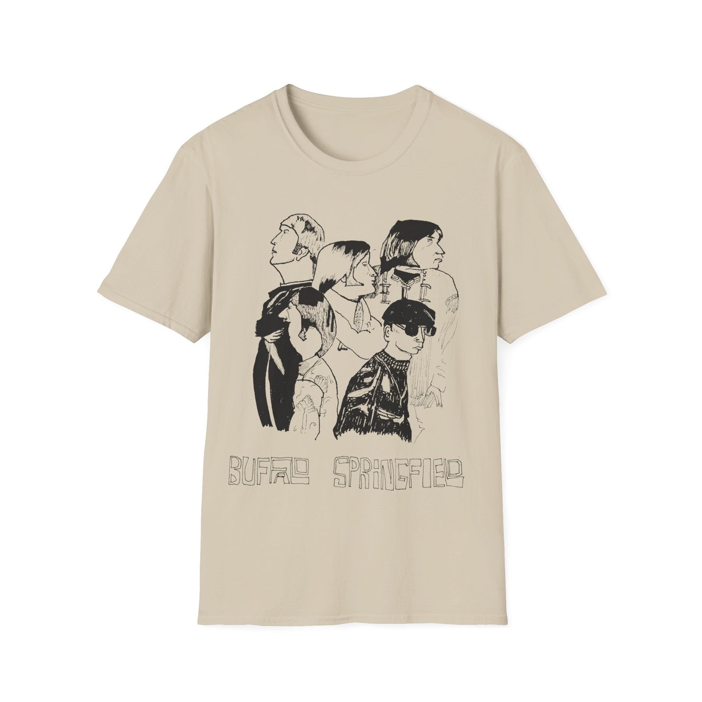 buffalo springfield original fan art drawing tshirt