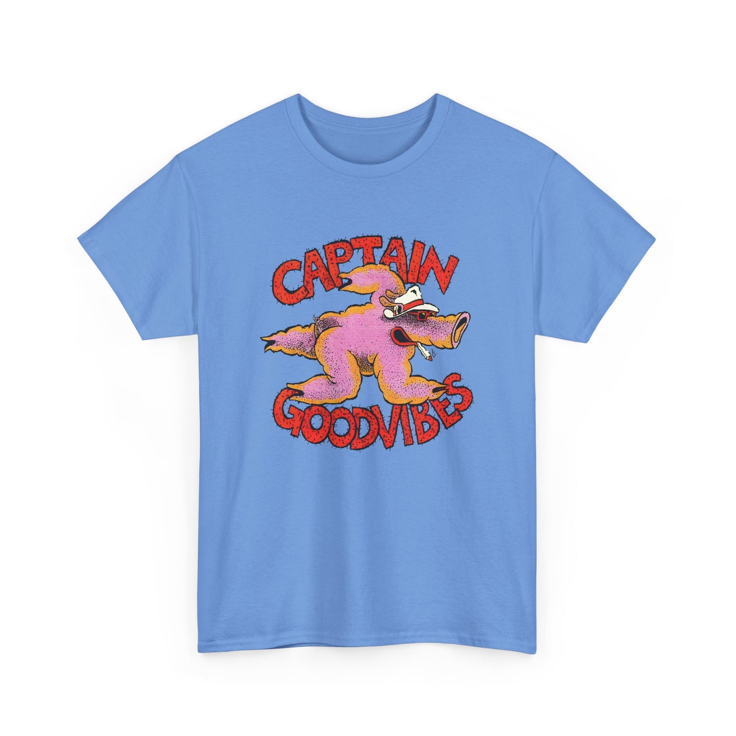 1970s australian surf counter culture illustration by tony edwards captain goodvibes reproduction tshirt
