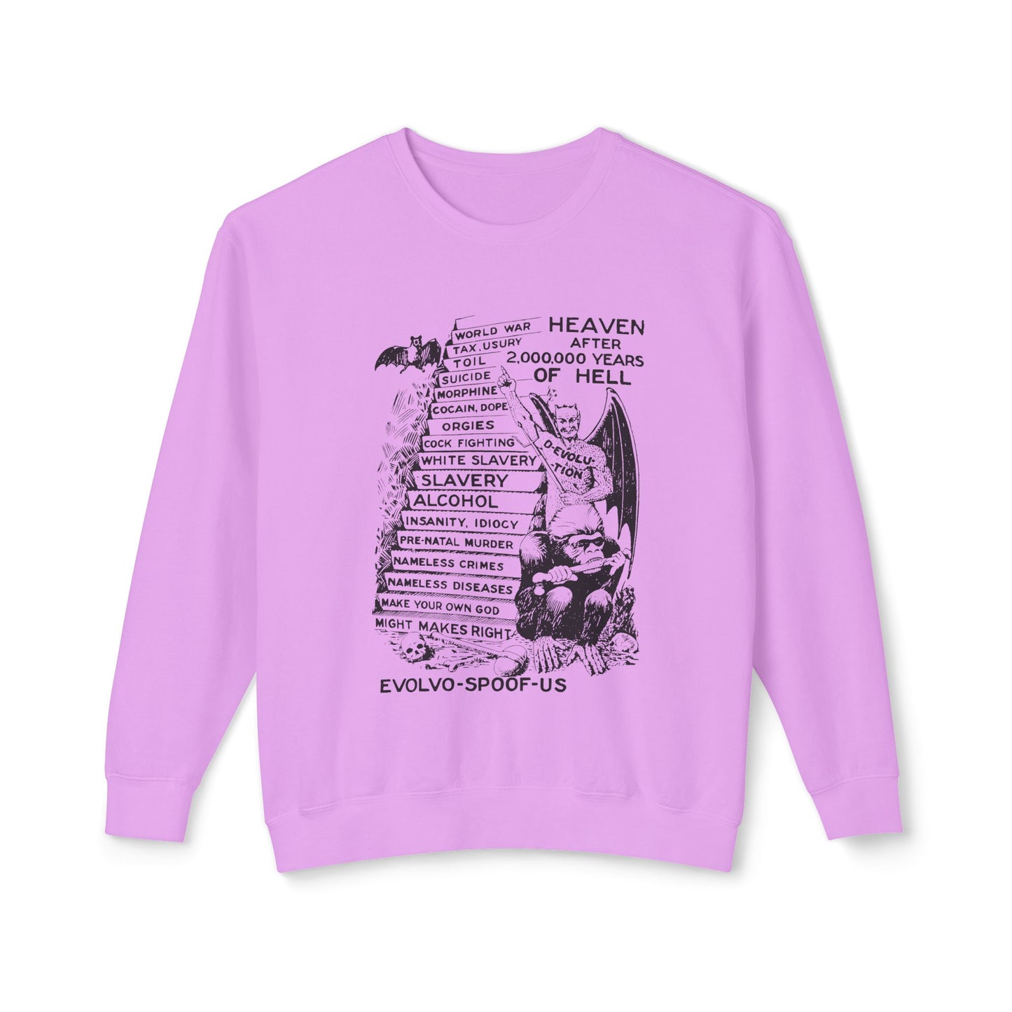jocko-homo heavenbound b. h. shadduck 1925 religious pamphlet page six 100% cotton sweatshirt