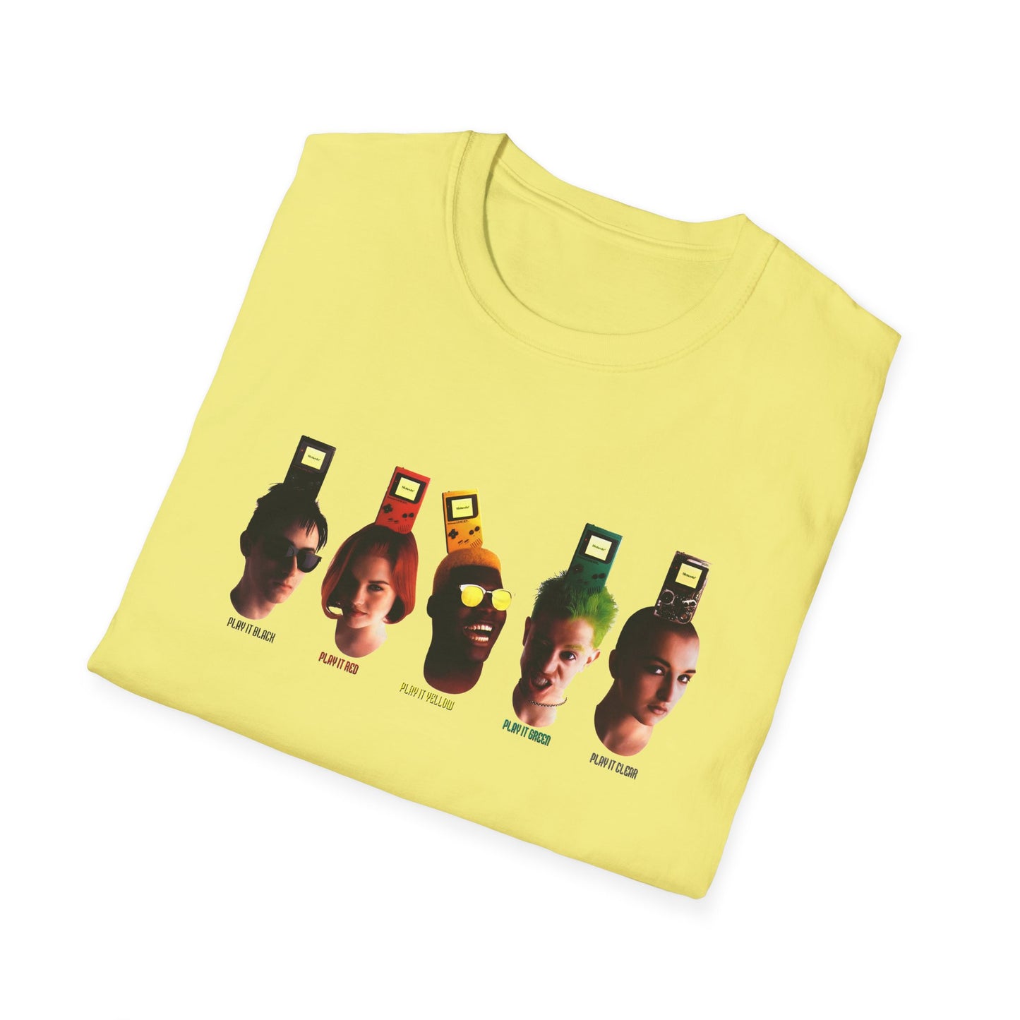 gameboy play it loud series advertisement tshirt