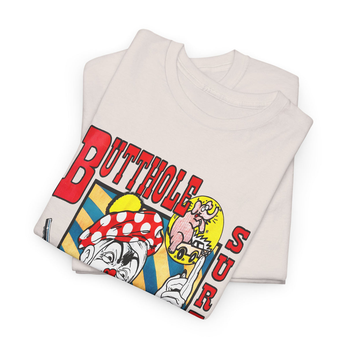 vintage butthole surfers kozik art stretched reproduction tshirt