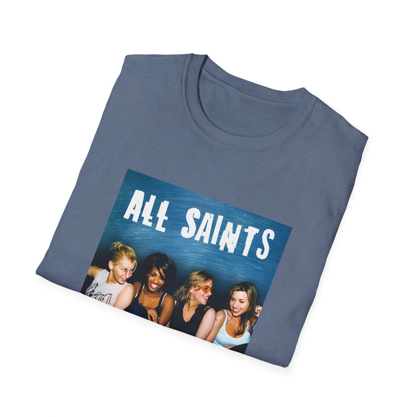 all saints on a couch on a tshirt