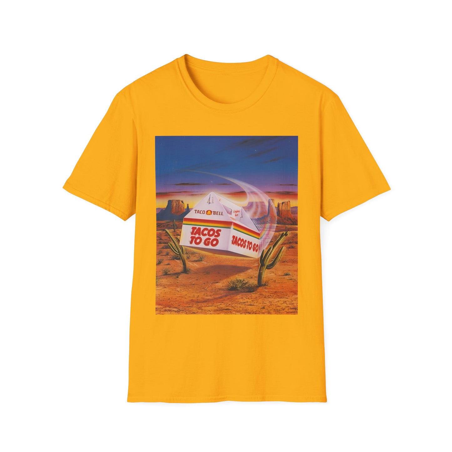 1980s retro taco bell advertisement tshirt