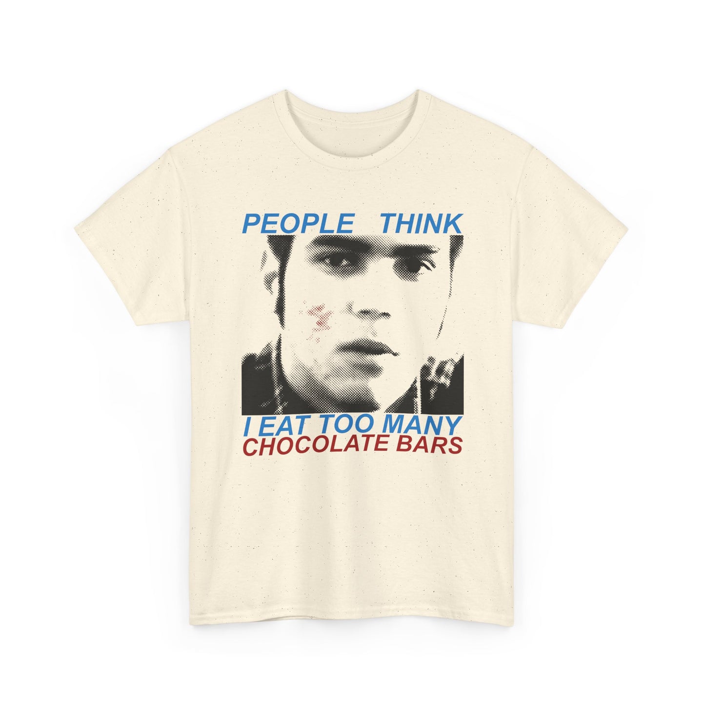 canadian psa commercial people think that i eat too many chocolate bars 1990s whatmart design 2 tshirt