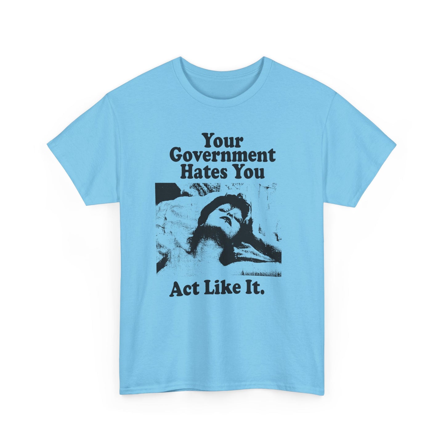 vintage playboy graphic your government hates you act like it reproduction tshirt