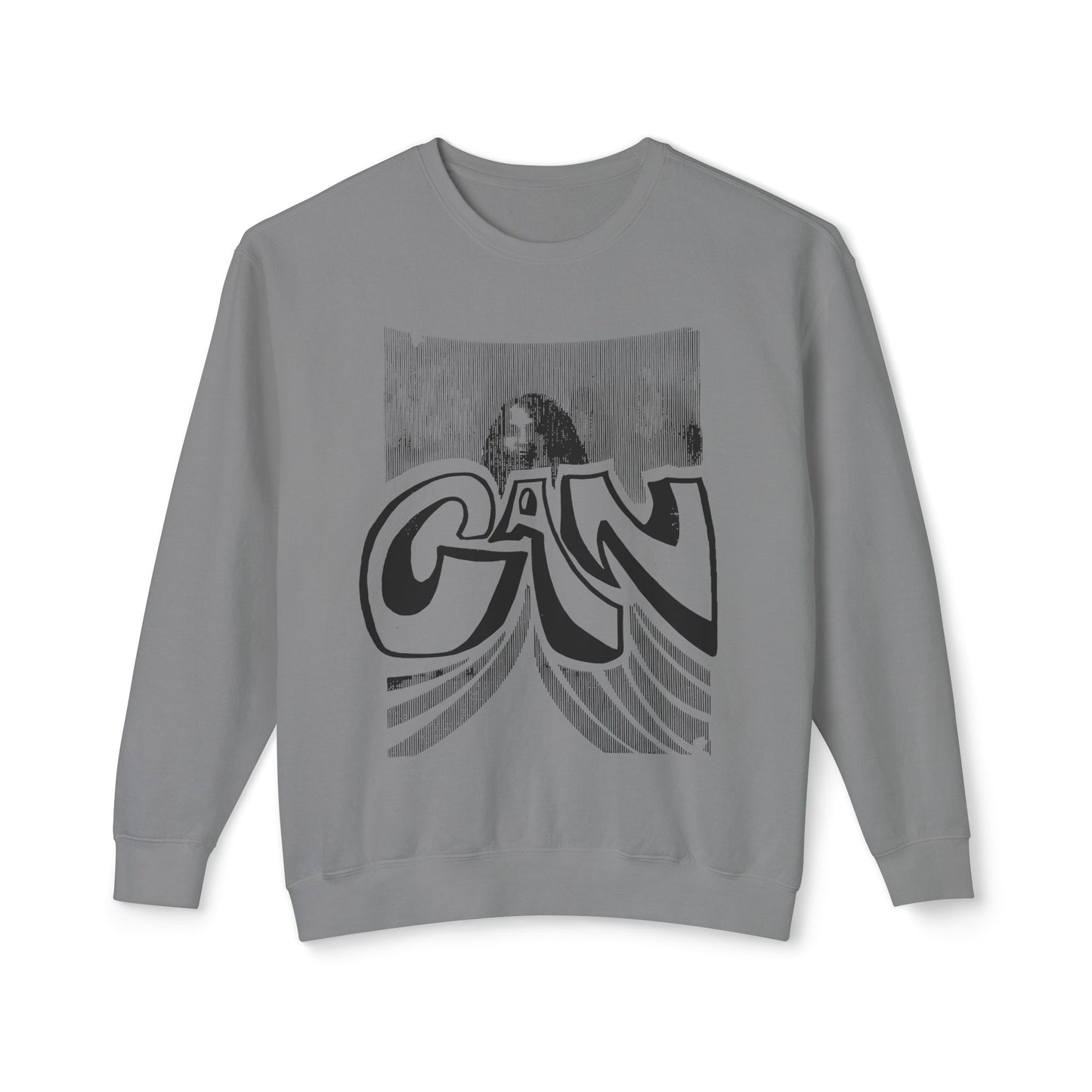 legendary german krautrock band can 1970's show poster reproduction 100% cotton sweatshirt