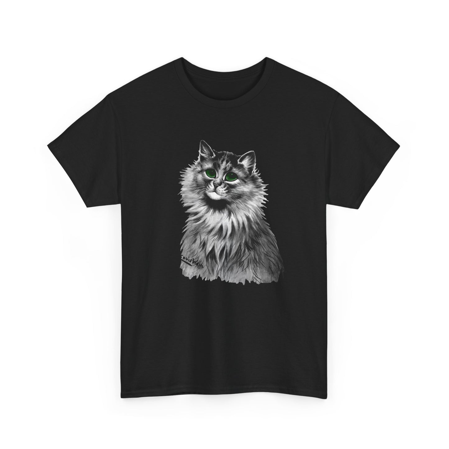 louis wain anthropomorphised cat painting green eyes