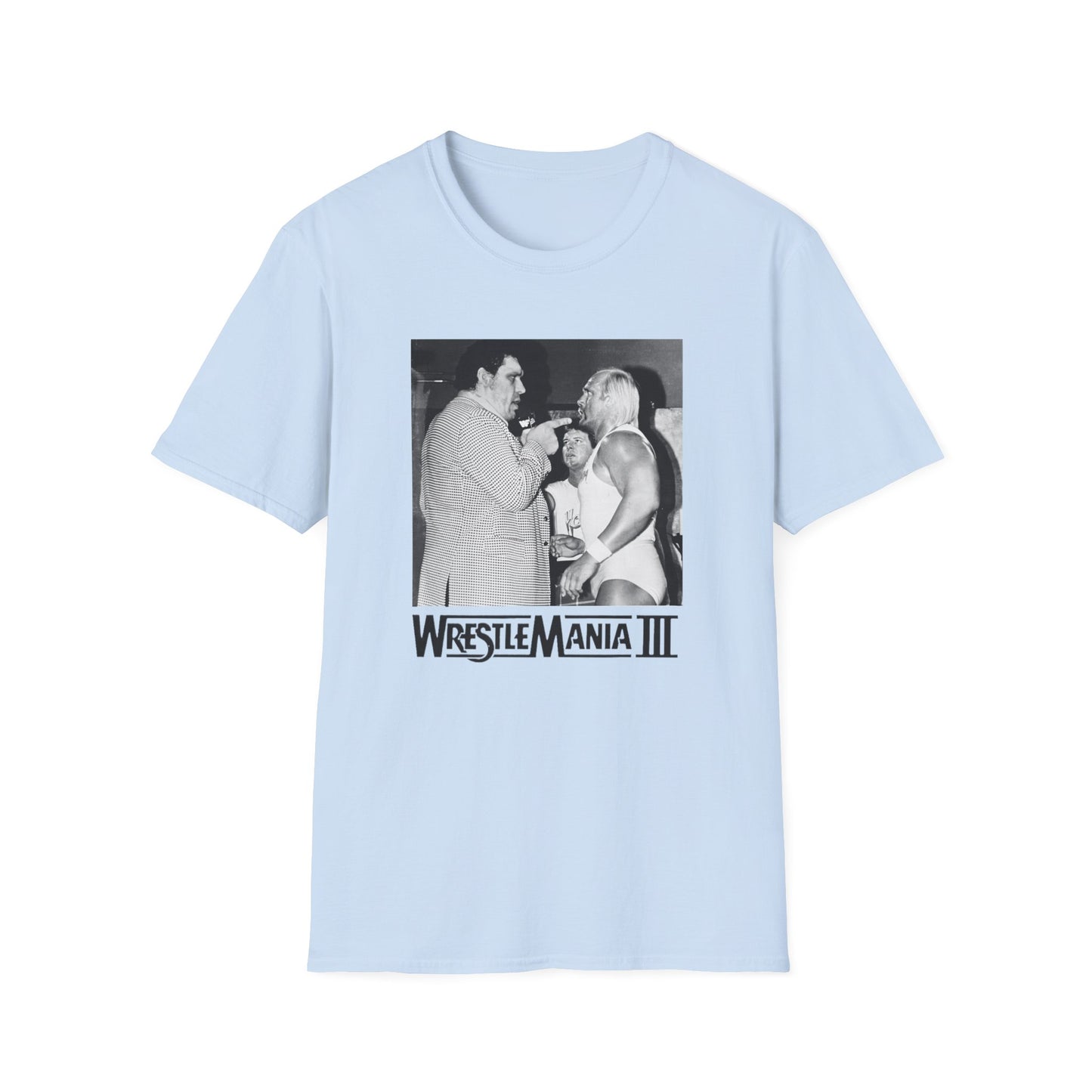 wrestlemania iii hulk v. andre the giant photo tshirt