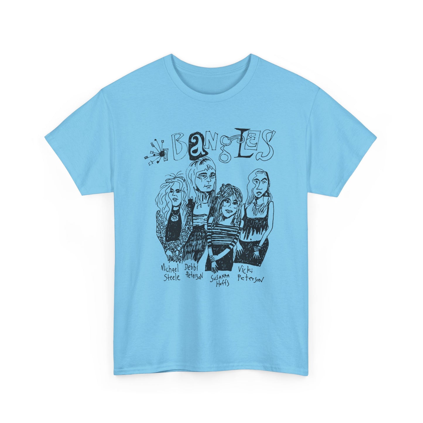 the bangles band original drawing tshirt