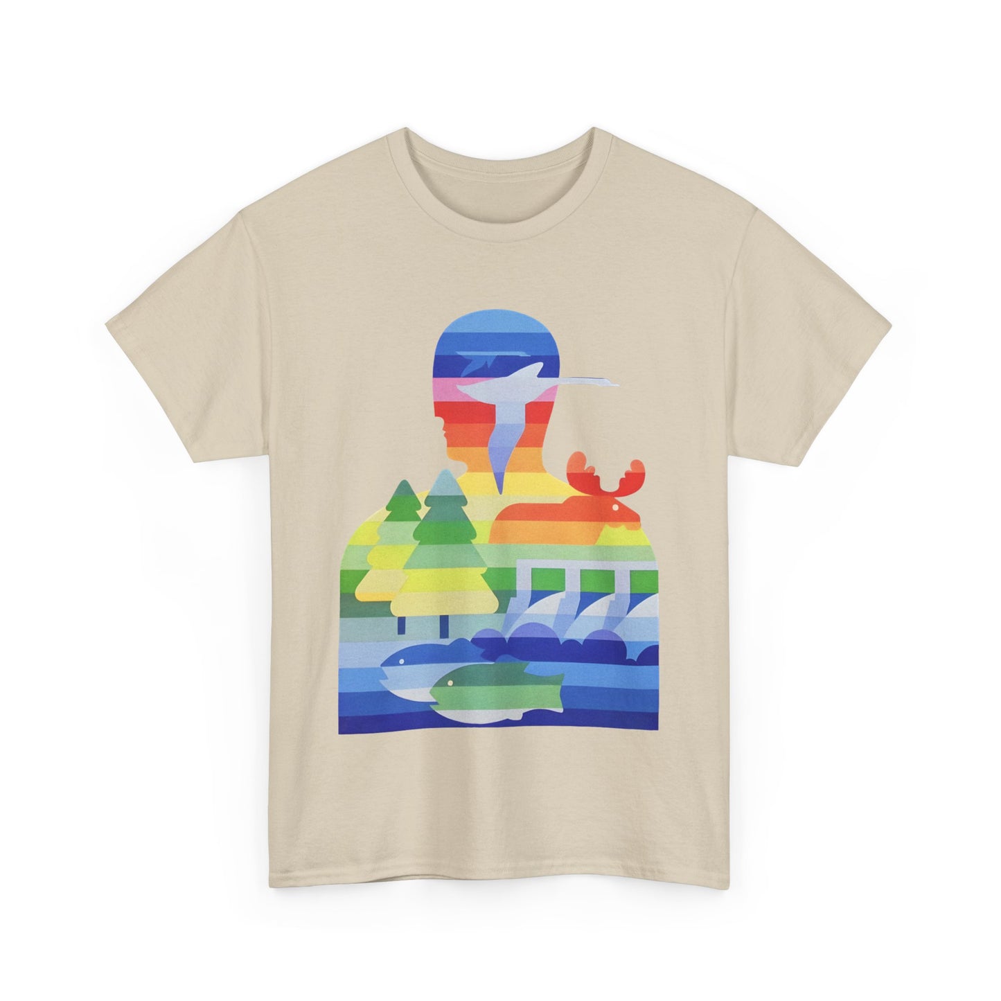 1970s environment and climate change canada graphic reproduction tshirt