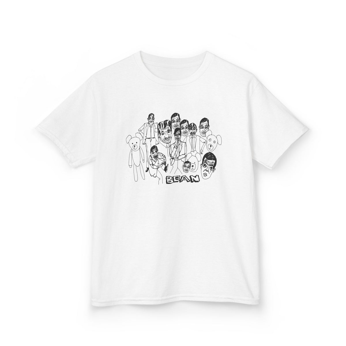 scary bean original drawing YOUTH SIZE short sleeve tee