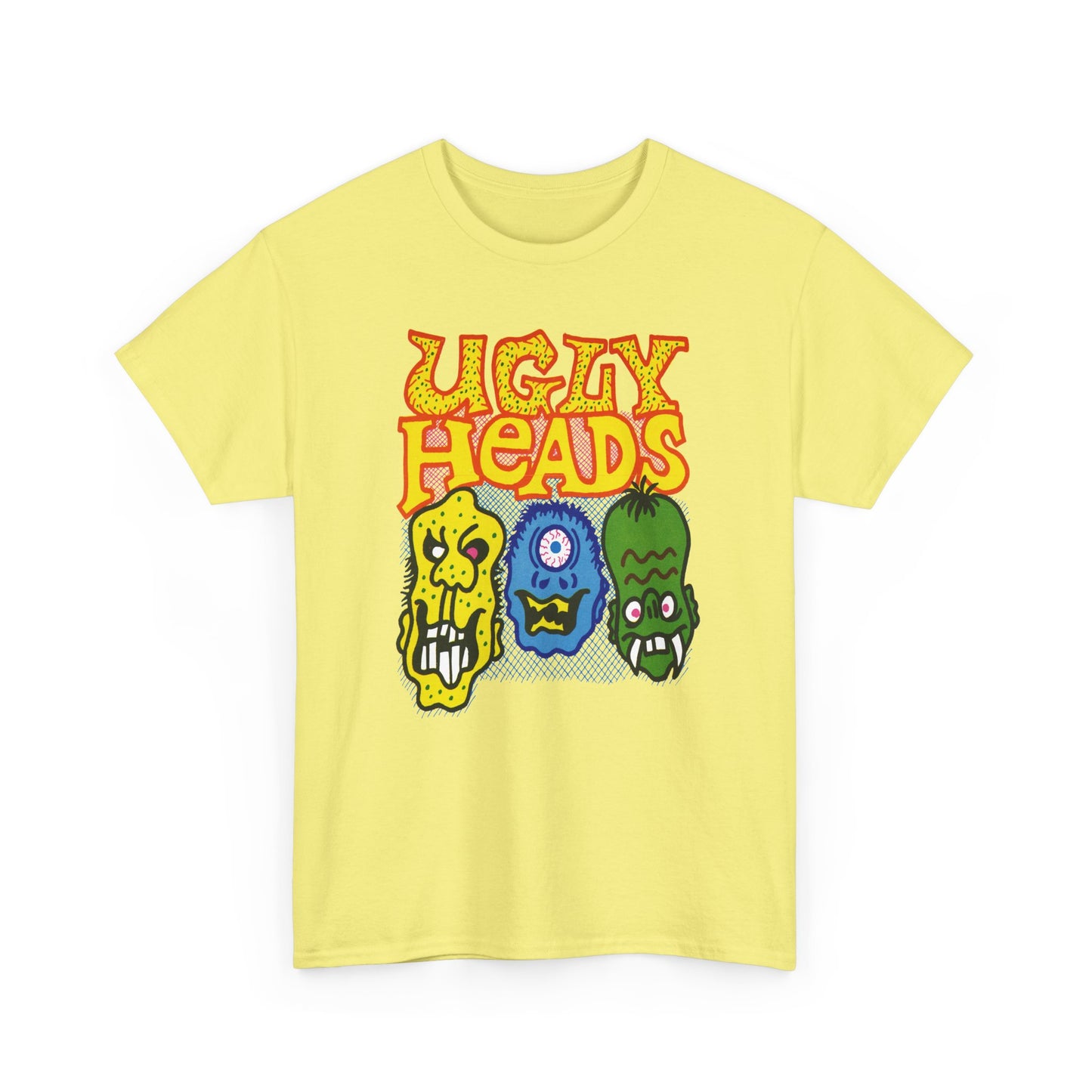 vintage american bubblegum graphic ugly heads reproduction tshirt