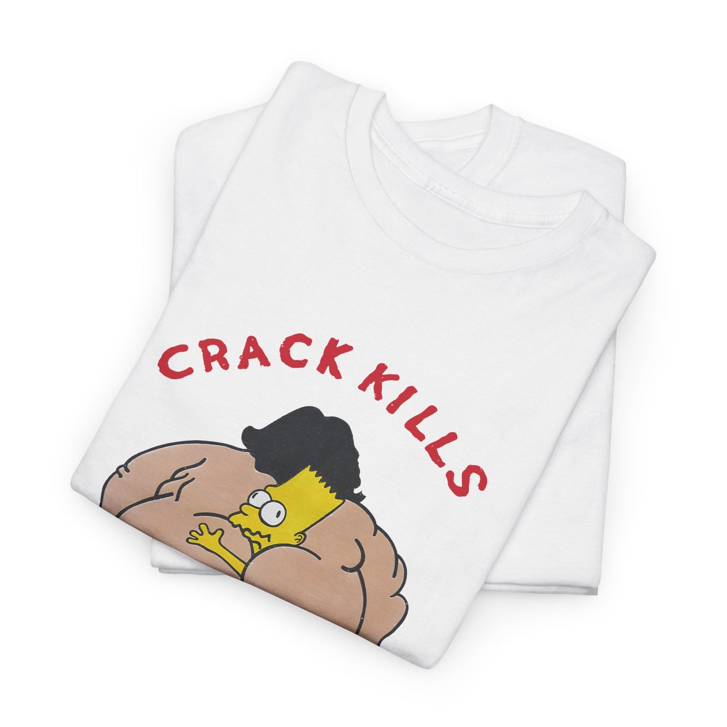 bart simpson crack kills parody vintage reproduction tshirt