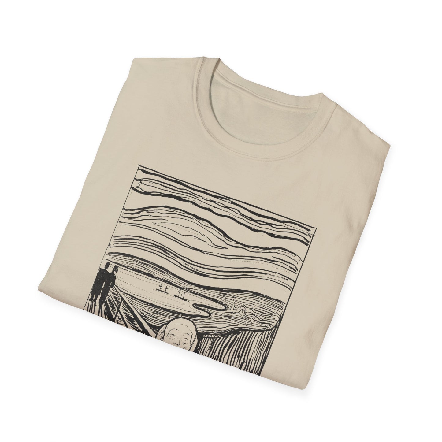1895 lithography print of the scream by edvard munch tshirt