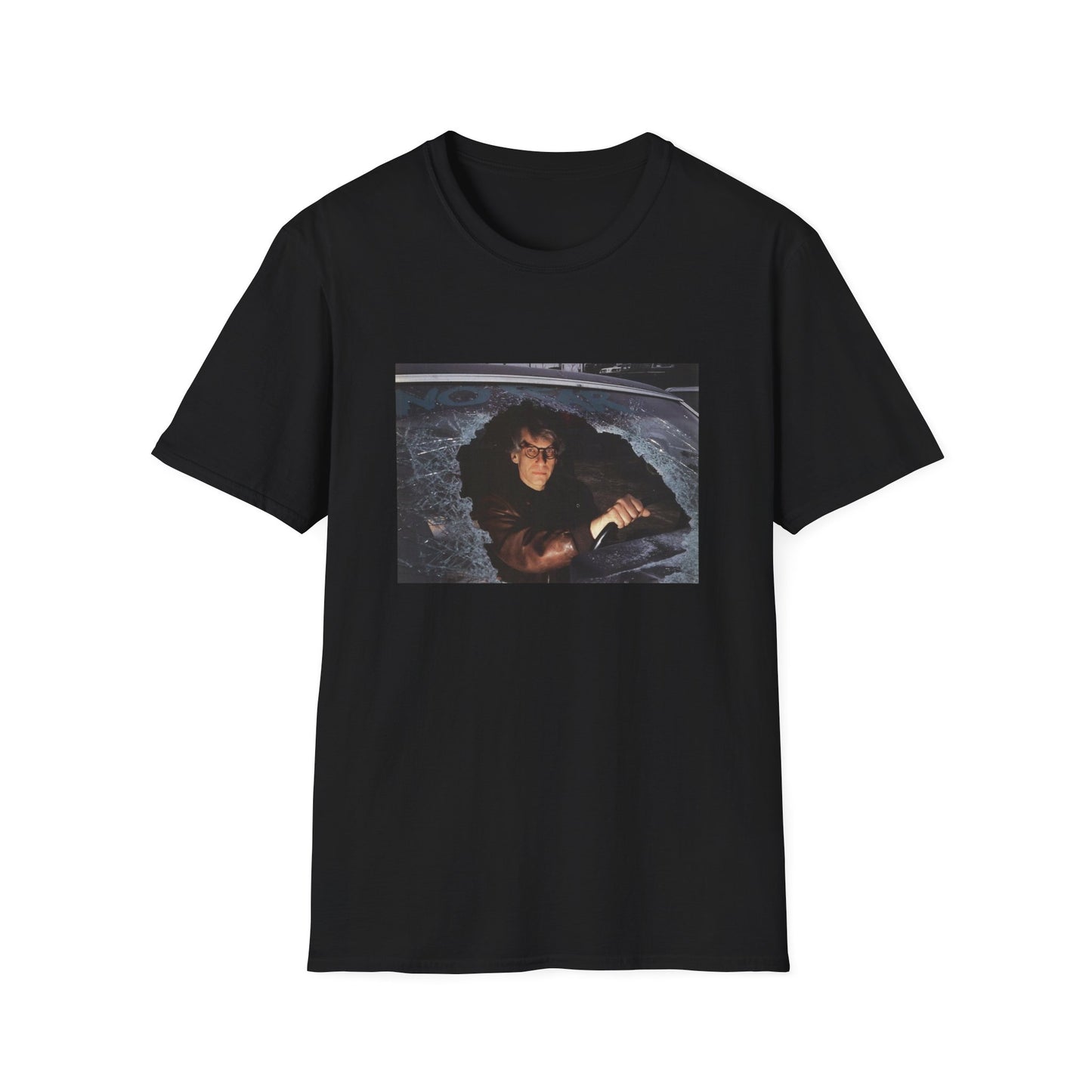 david cronenberg in a car window says no fear tshirt