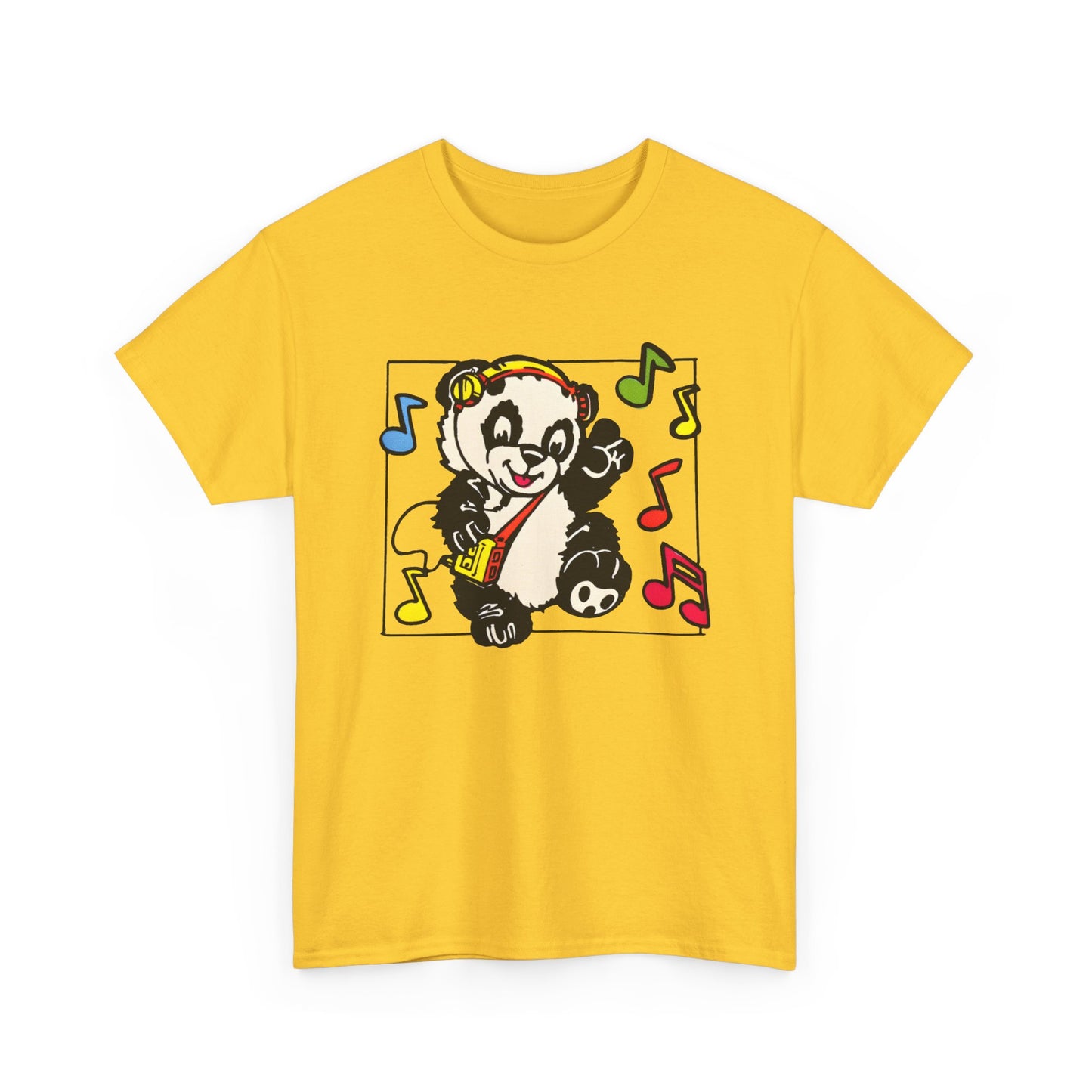 vintage 1980s dancing panda graphic reproduction tshirt