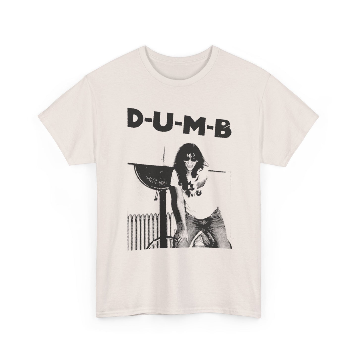 joey ramone D-U-M-B pinhead lyric photo tshirt