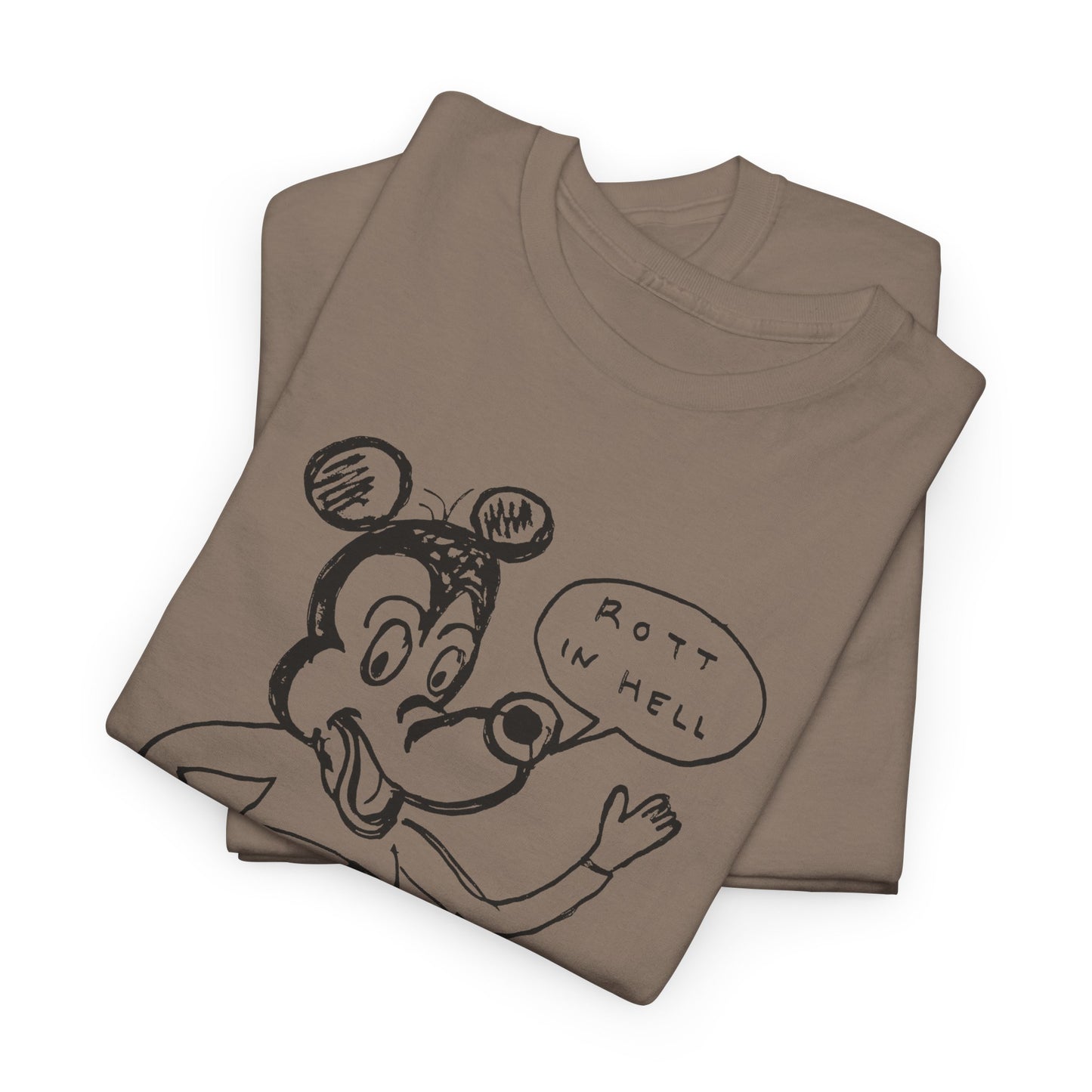 rot in hell bucoo! drawing by daniel johnston custom edit tshirt