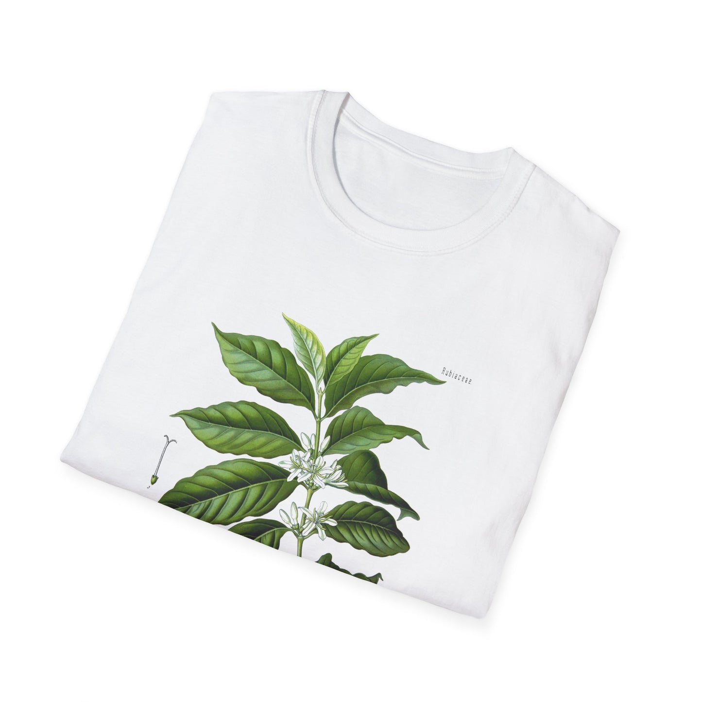 1887 botanical print from kohler's plants by hermann adolph kohler featuring coffea arabica tshirt