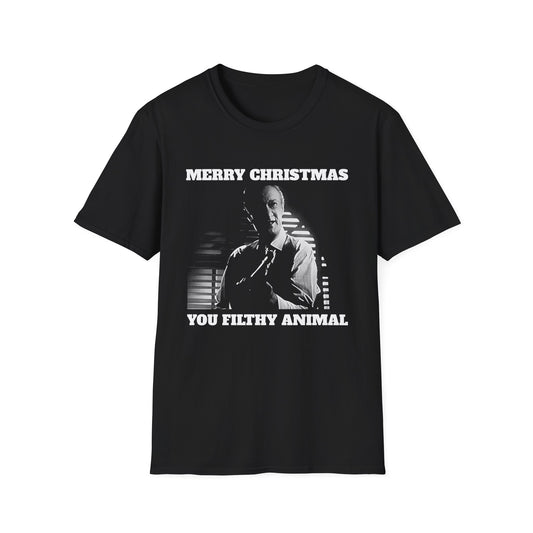home alone gangster movie merry christmas you filthy animal christmas colors and a happy new year on the back tshirt