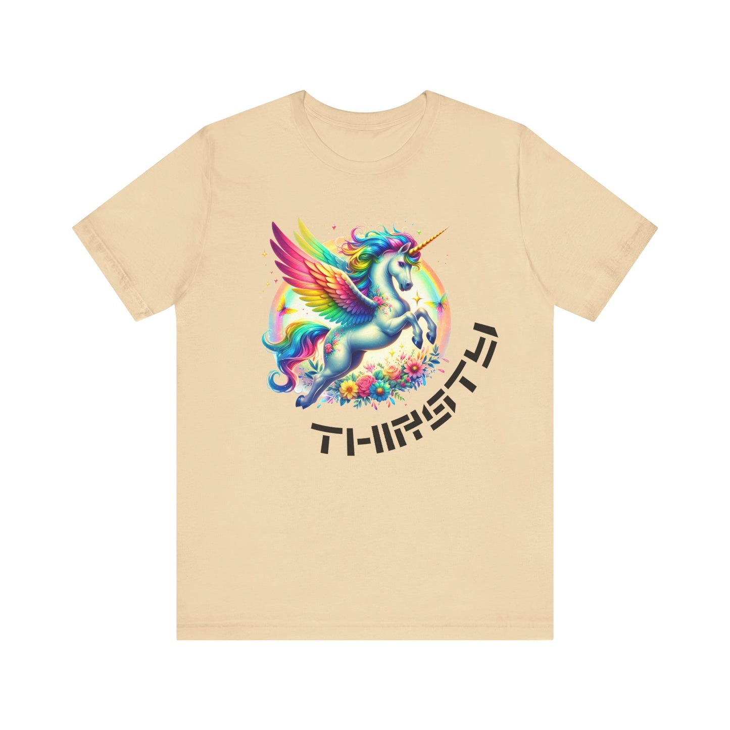 thirsty unicorn tshirt (technically alicorn)