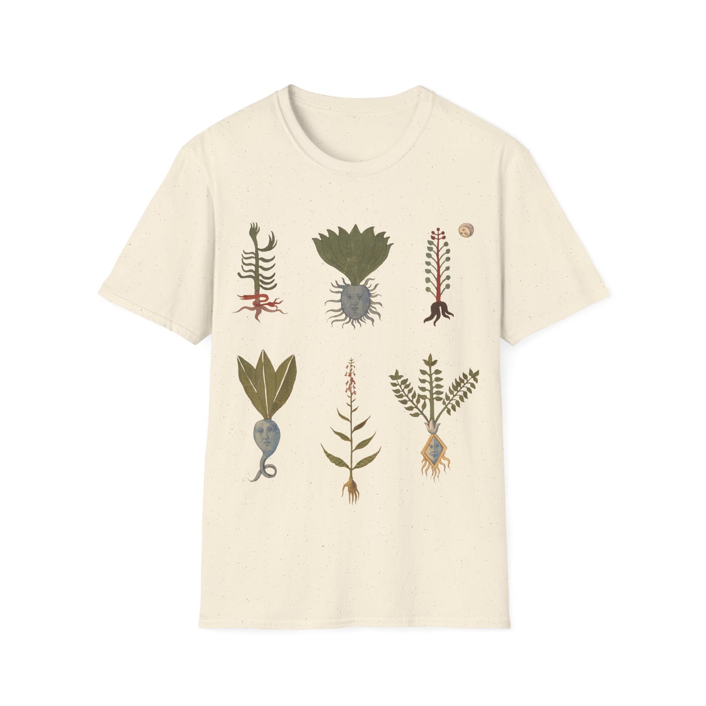 plants with human features, images from the erbario: a 15th-century herbal illustration guide from northern italy tshirt