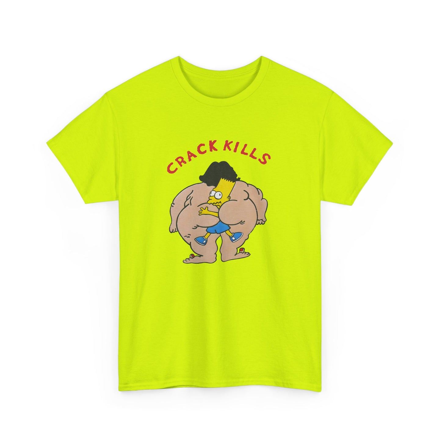 bart simpson crack kills parody vintage reproduction tshirt