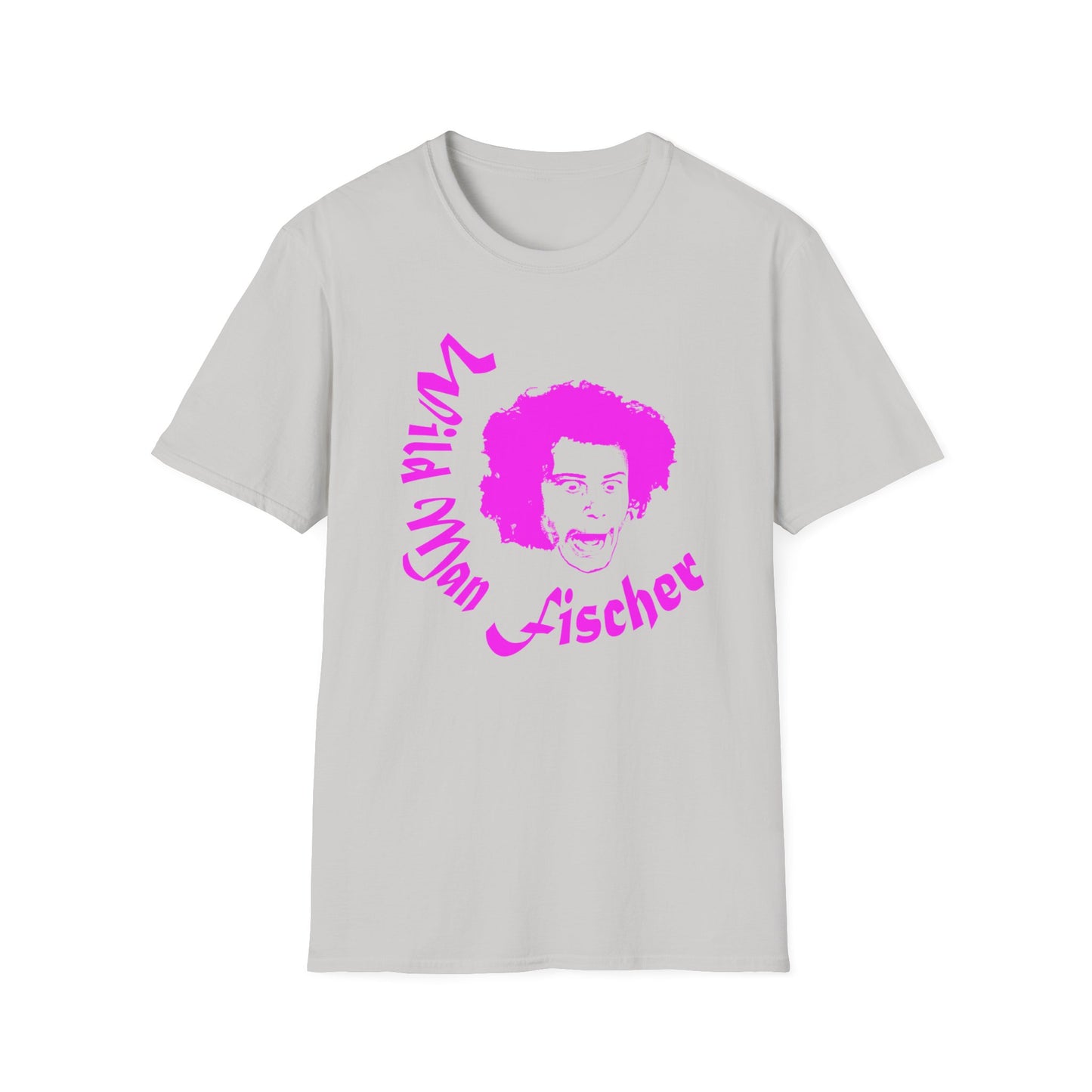 wild man fischer pink stencil tshirt