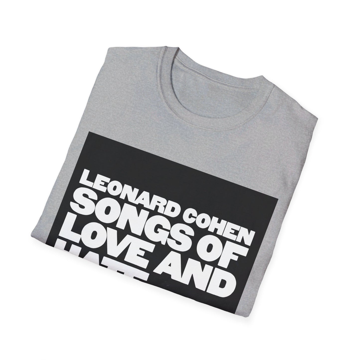 leonard cohen 1971 songs of love and hate album tshirt