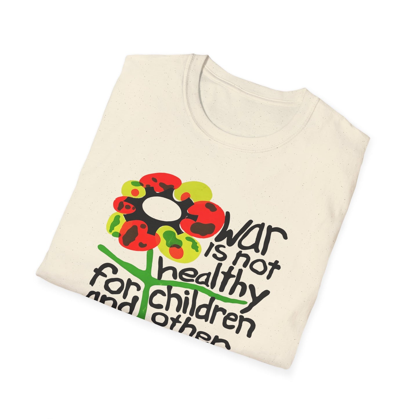 war is not healthy for children and other living things 1970s vietnam anti war poster tshirt