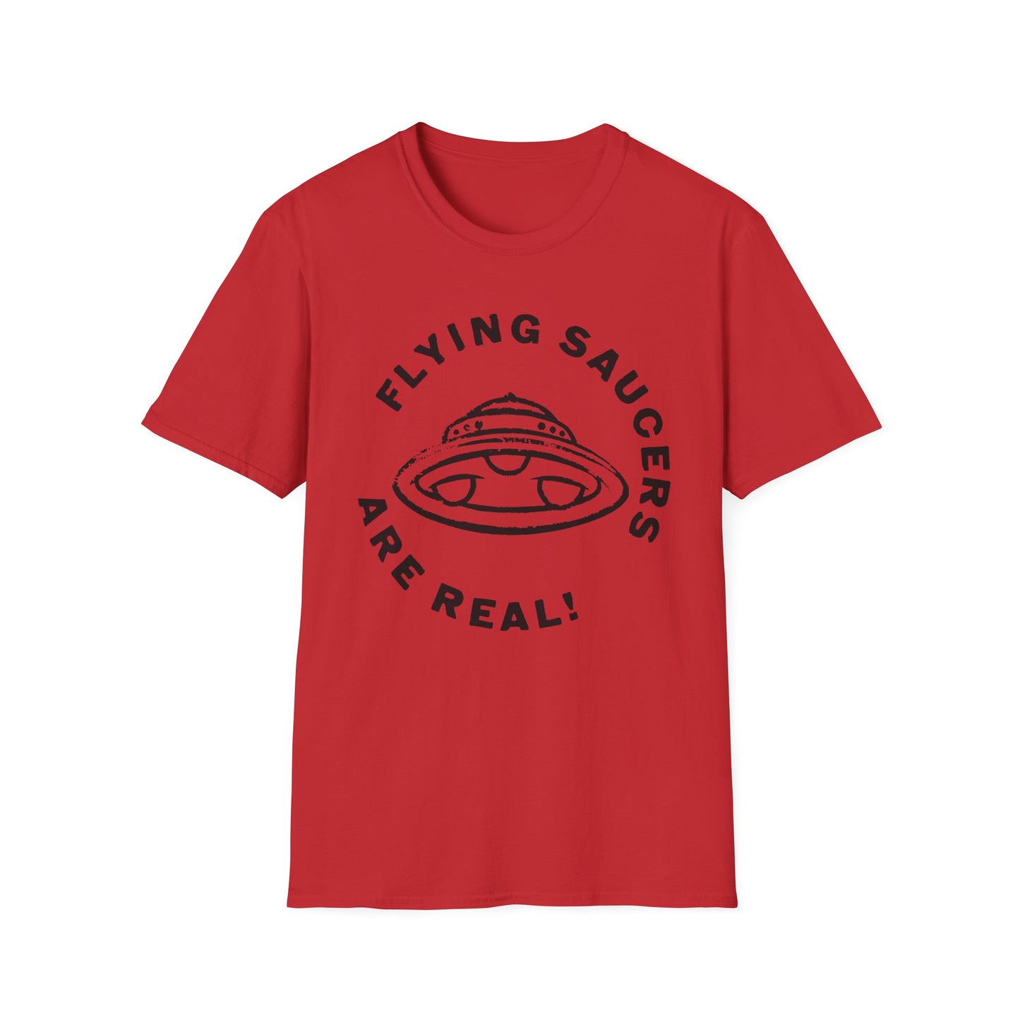 flying saucers are real! vintage style image tshirt