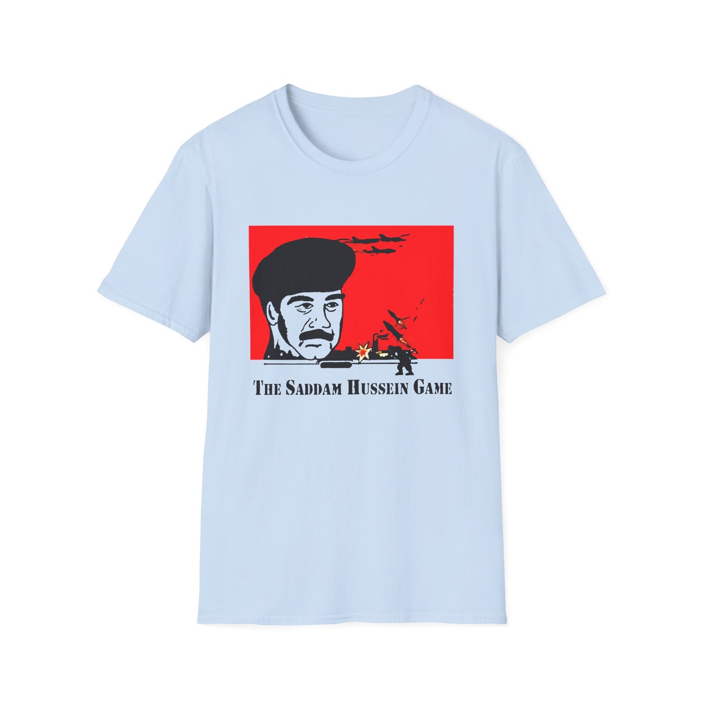 the sadam hussein game 1991 fan art tshirt