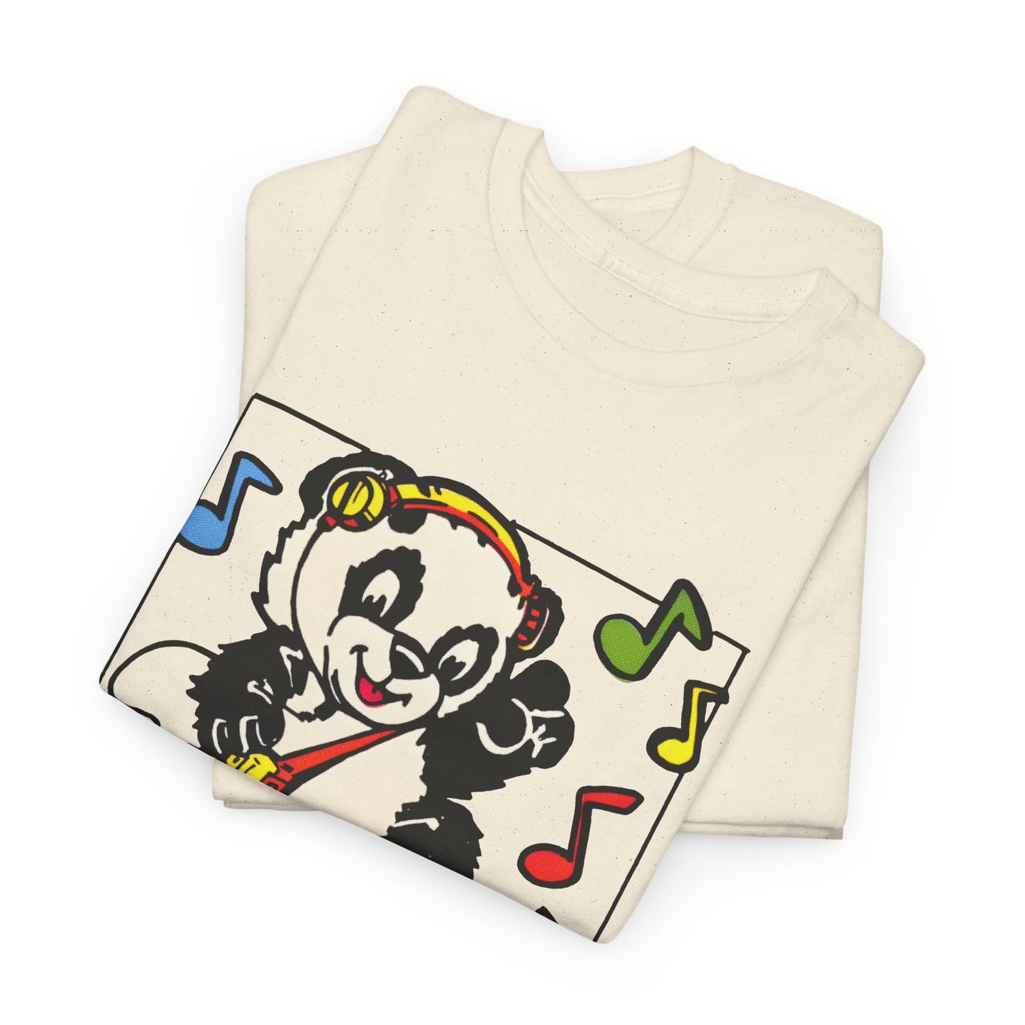 vintage 1980s dancing panda graphic reproduction tshirt