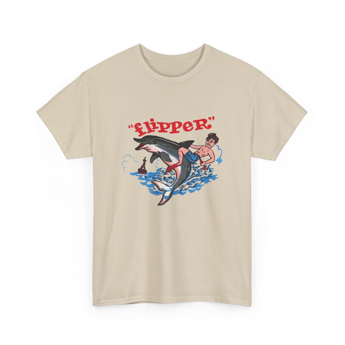 1960s miami seaquarium flipper the dolphin vintage reproduction tshirt