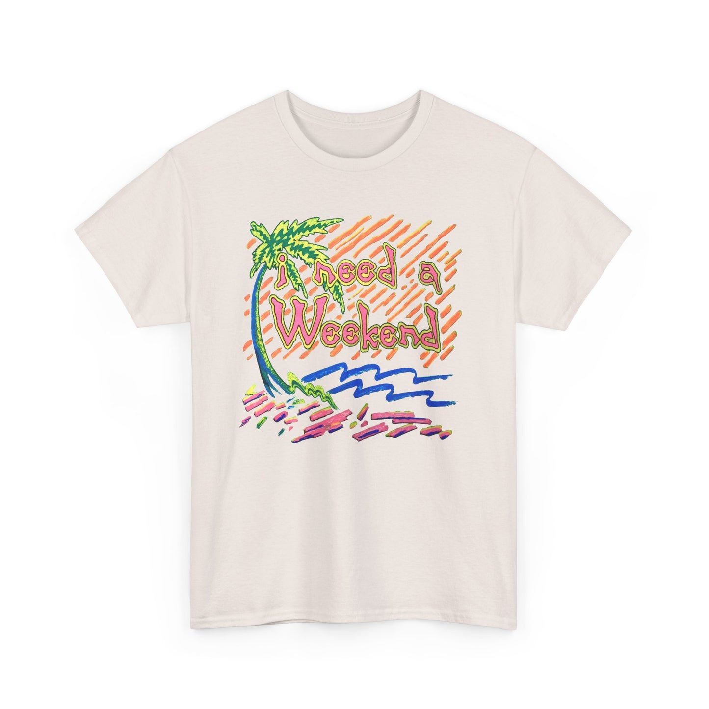 vintage 90s i need a weekend graphic custom reproduction tshirt