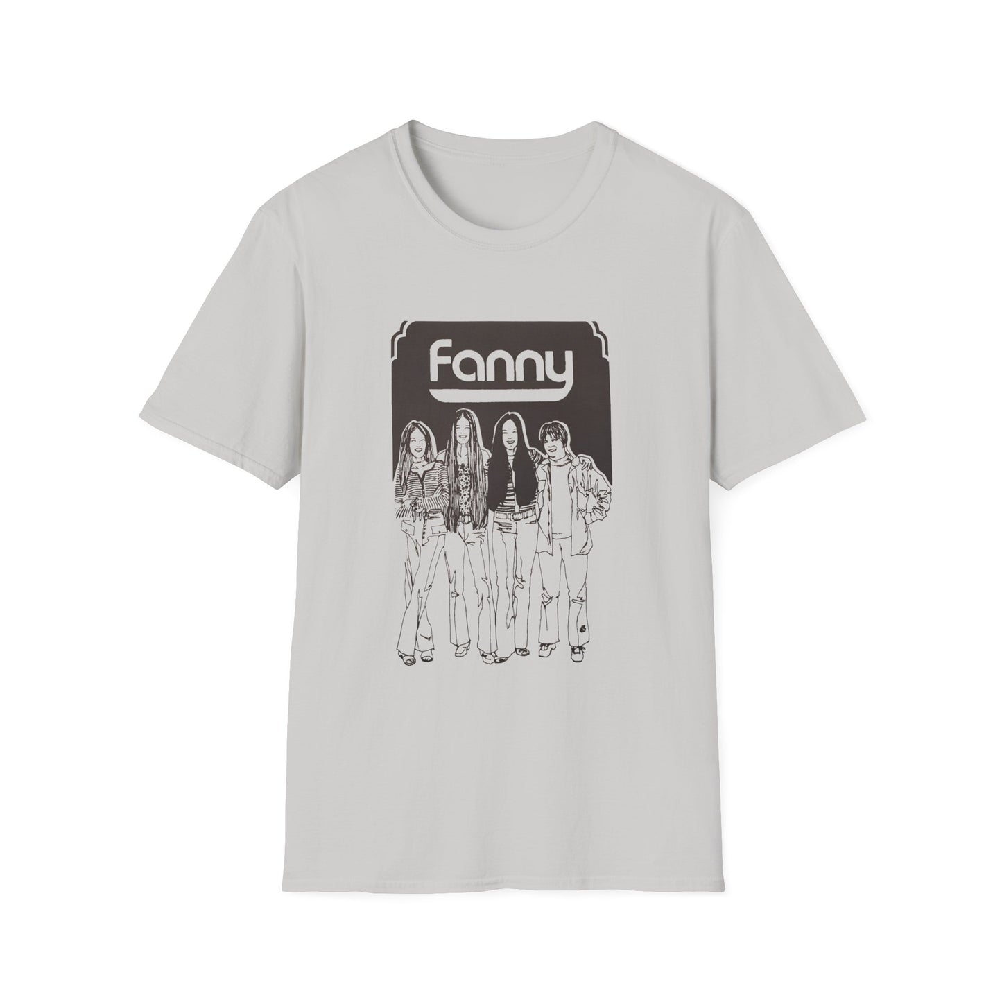 1970s rock n roll band fanny show poster tshirt