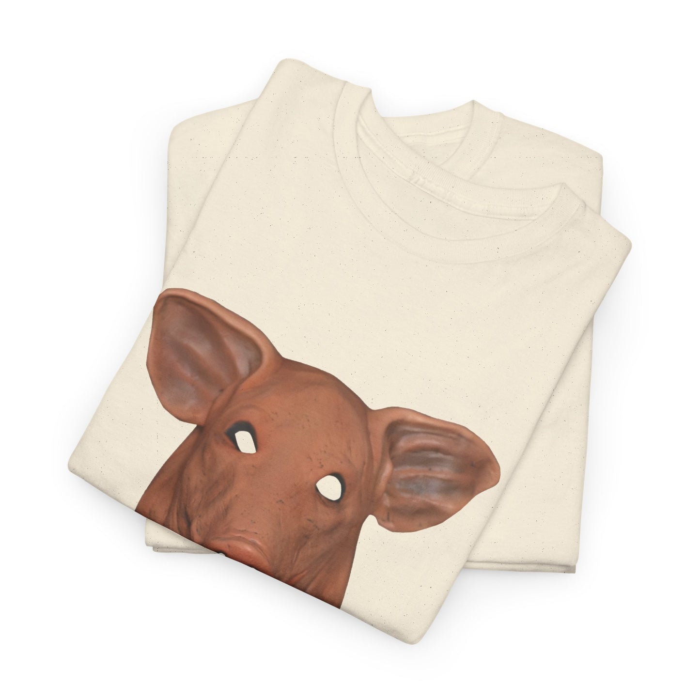 creepy pig mask tshirt