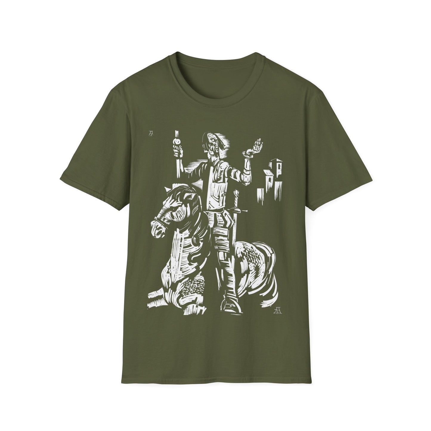 1967 don quixote print reproduction by andrzej kurkowski tshirt