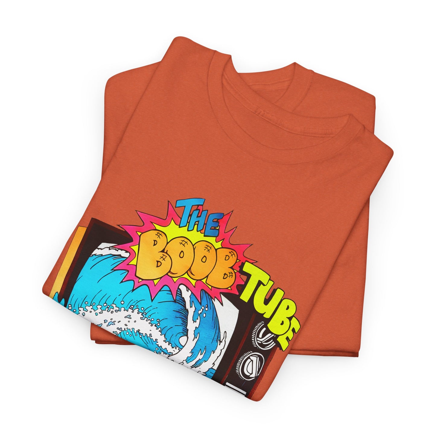 1980s boob tube surf style tv reproduction tshirt