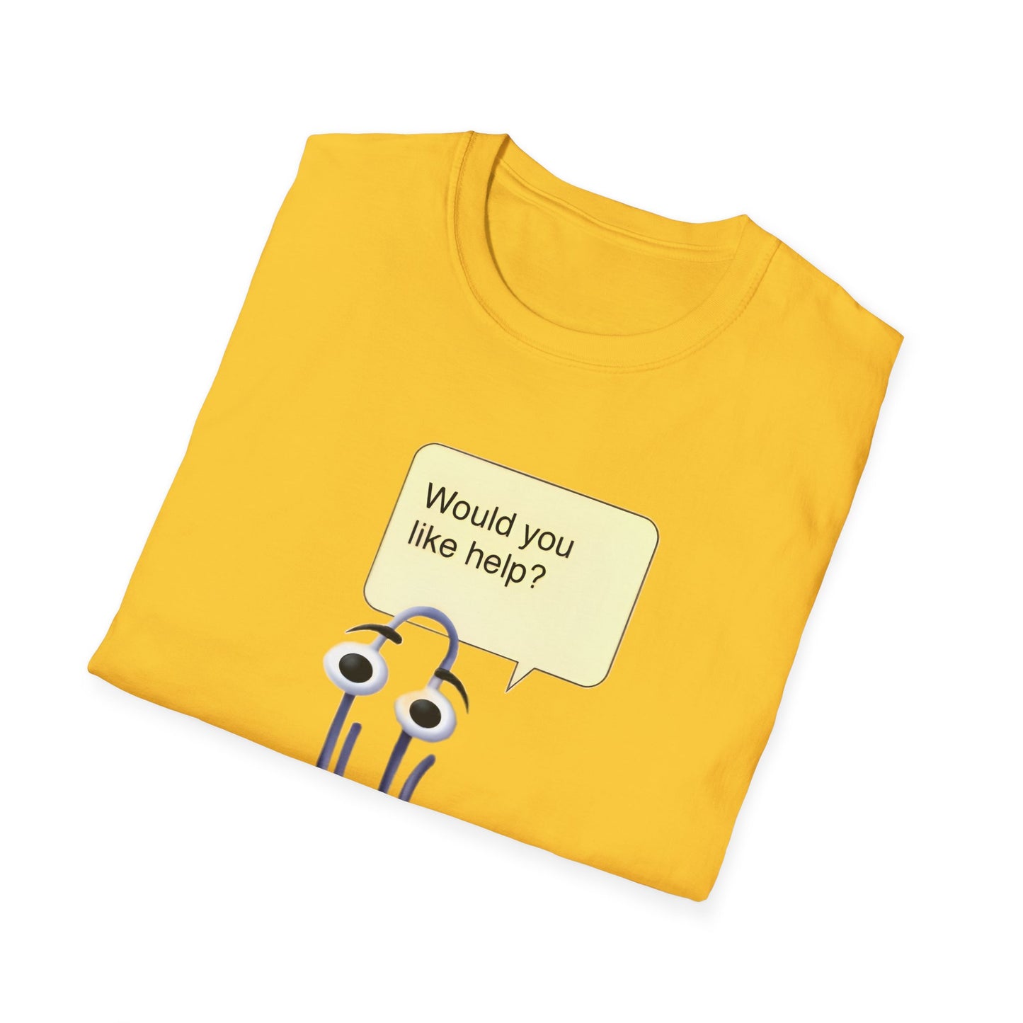 clippy tshirt would you like help? tshirt